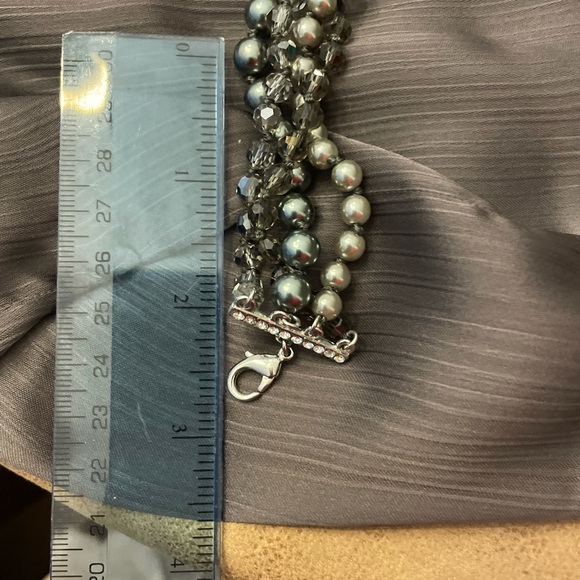 CAROLEE Vintage 4 stranded Gray Color Necklace - Picture 4 of 14